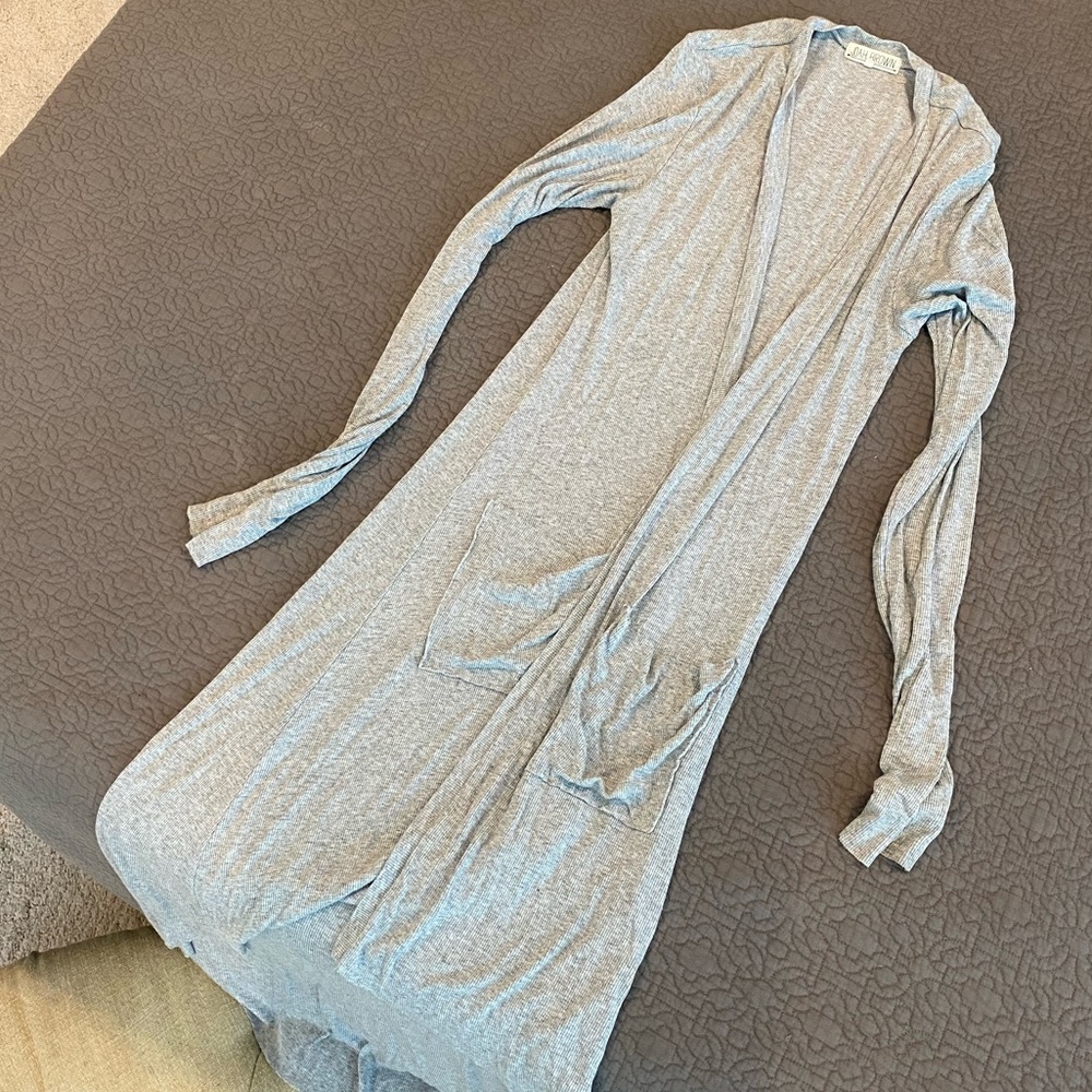 Joah Brown long Grey cardigan